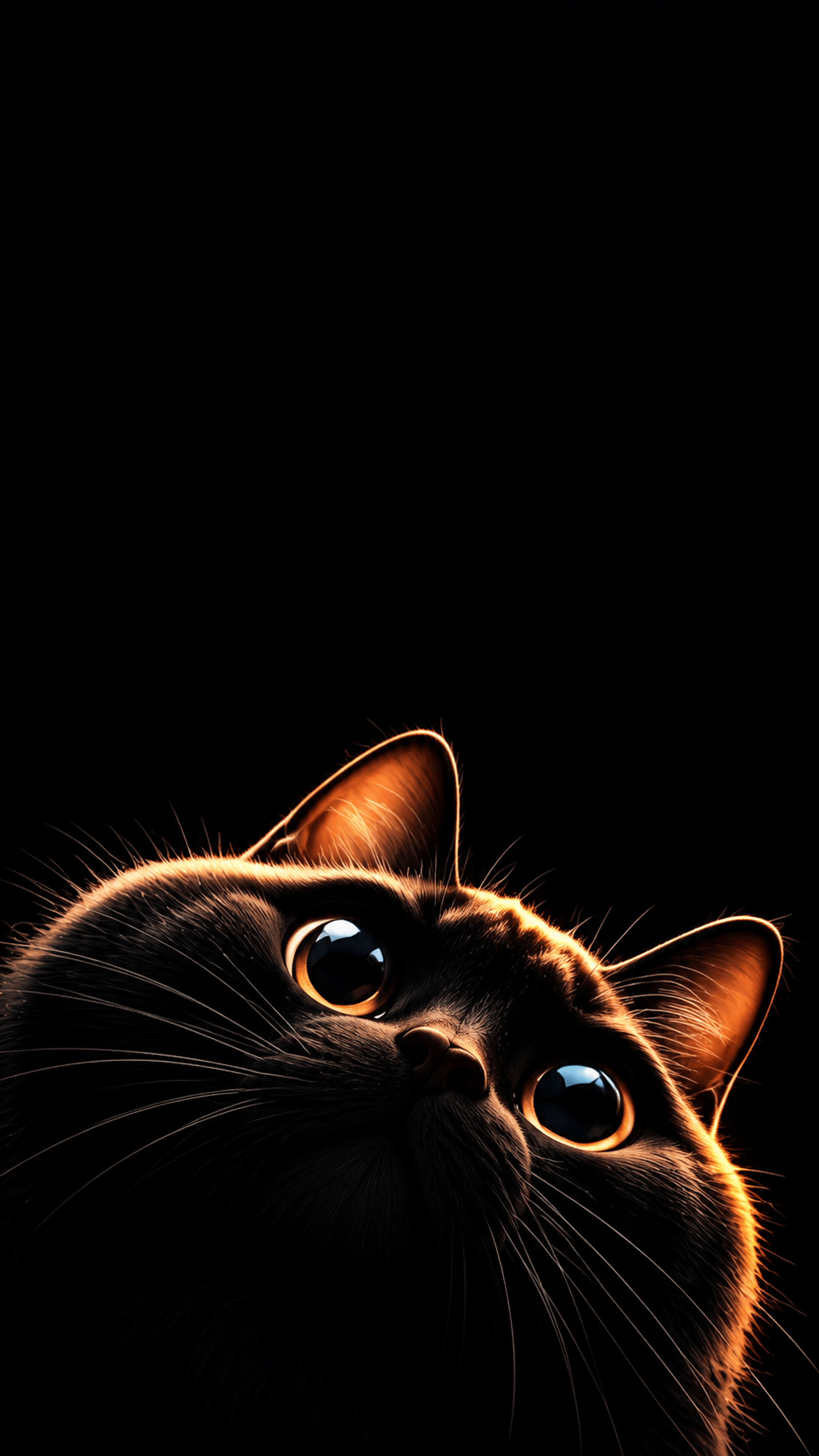 Amber Gaze Animals phone wallpaper