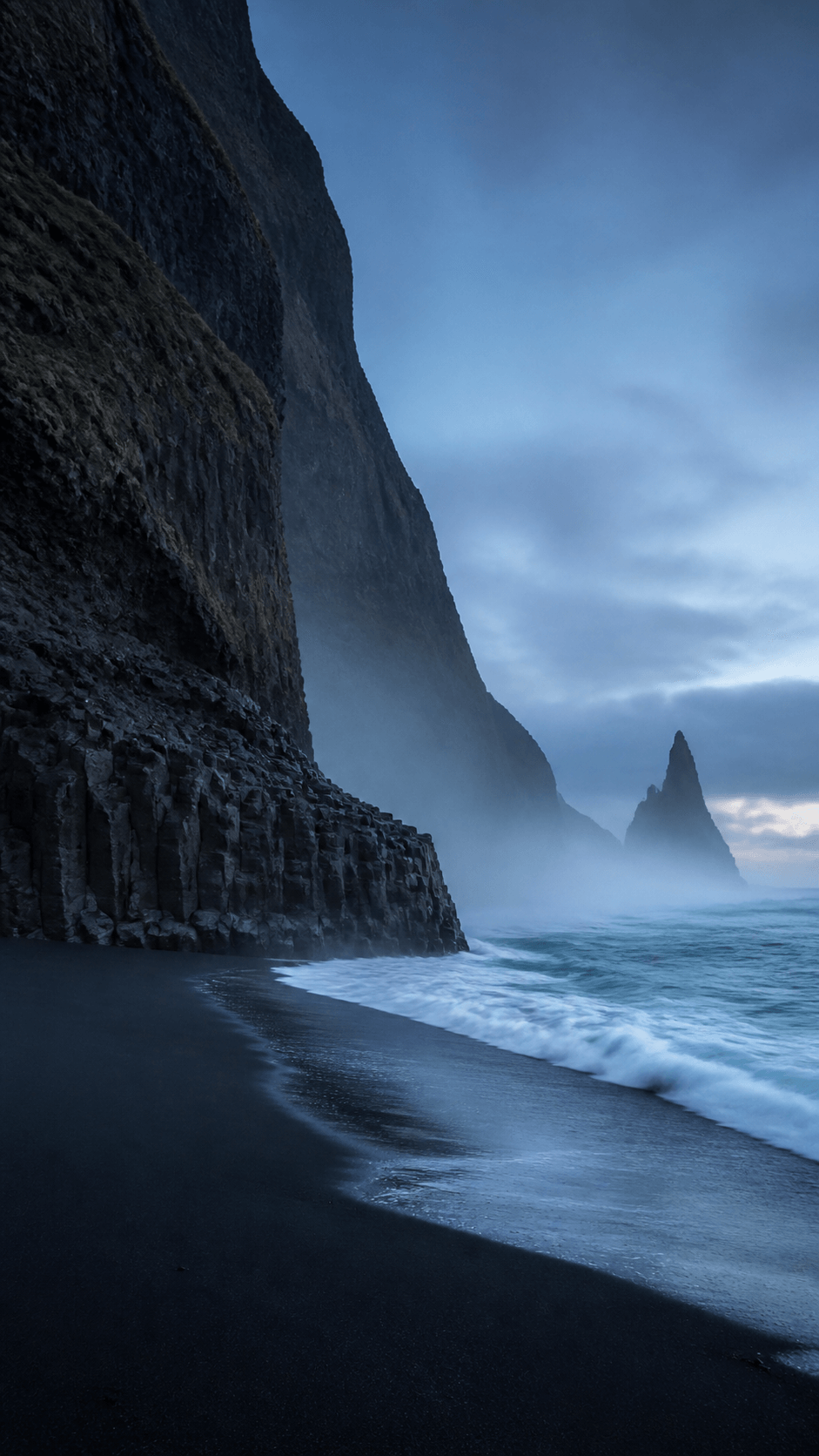 Basalt Blue Hour Nature phone wallpaper
