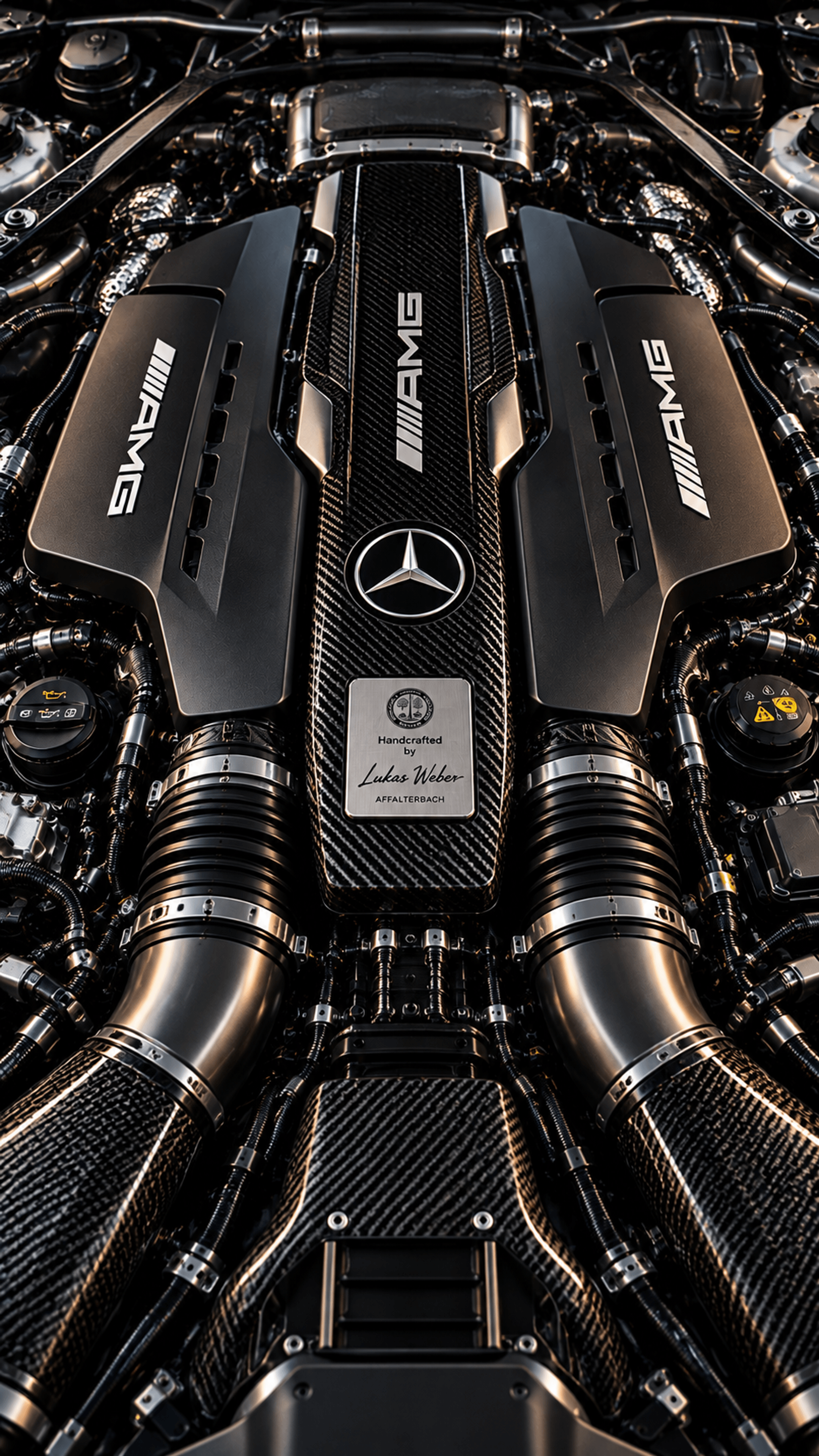Mercedes AMG Carbon Precision Digital phone wallpaper