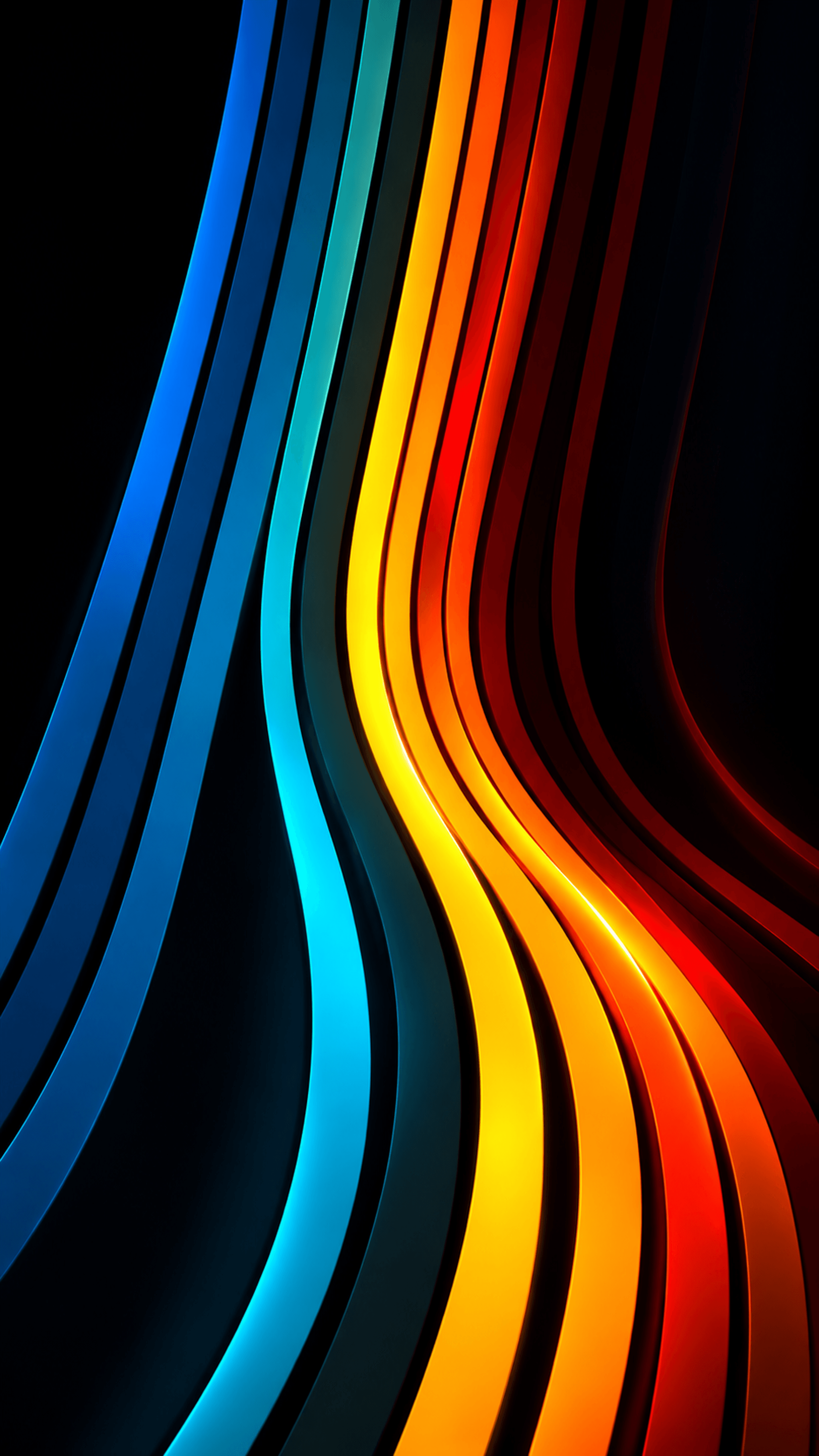 Neon Arc Flow Abstract phone wallpaper