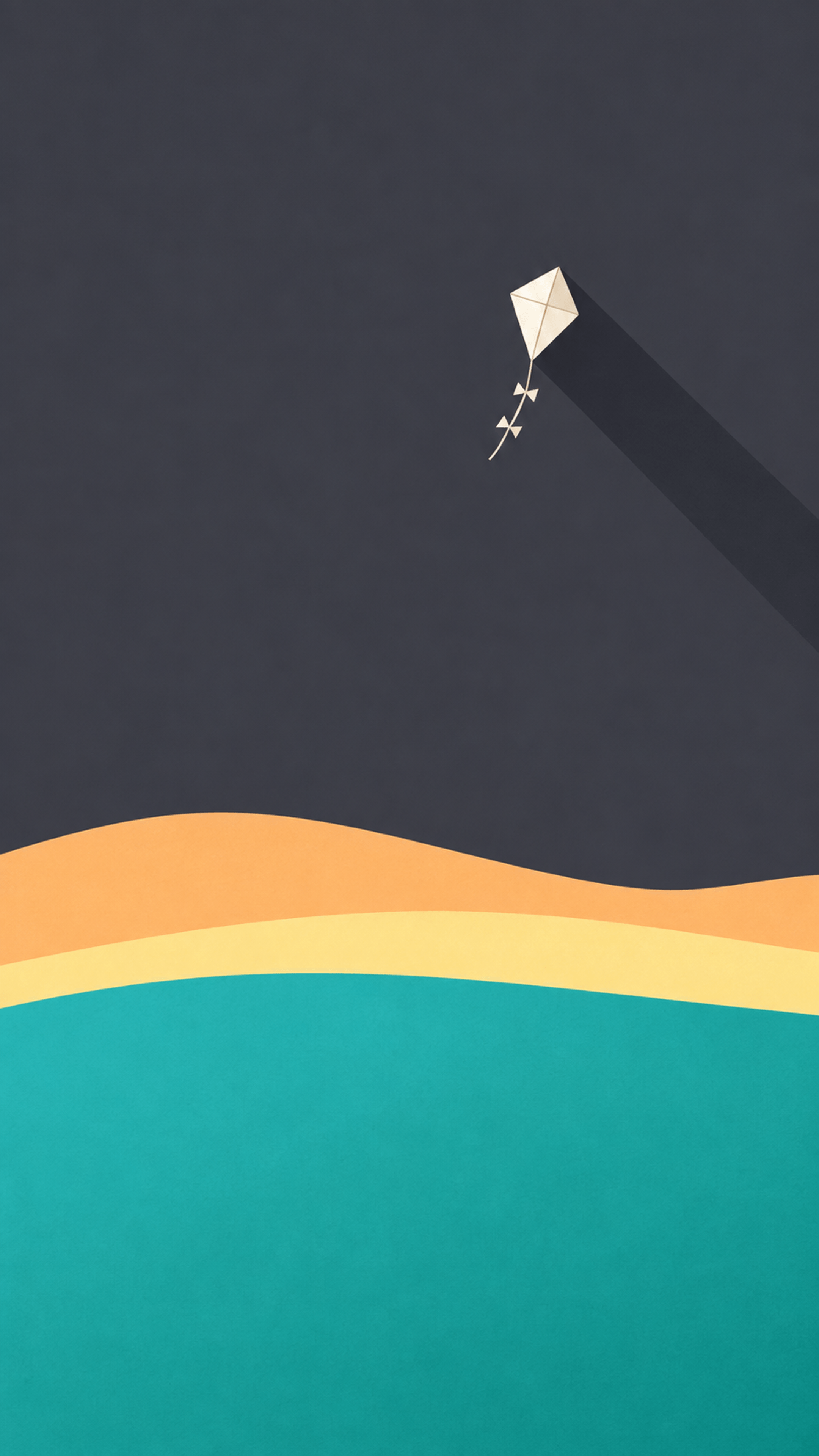 Paper Kite Horizon Minimal phone wallpaper