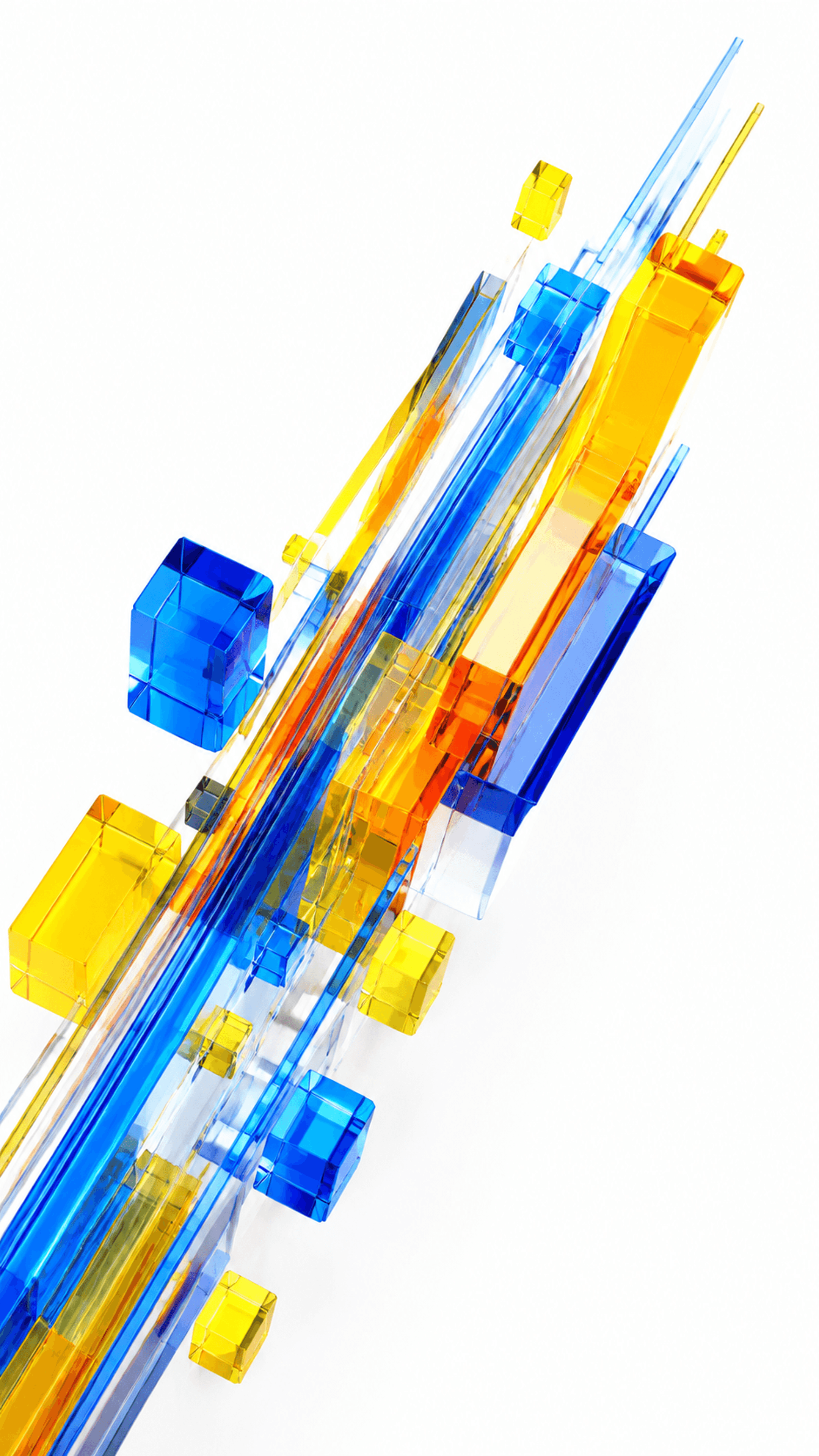 Saffron Signal Lattice Digital phone wallpaper in high resolution