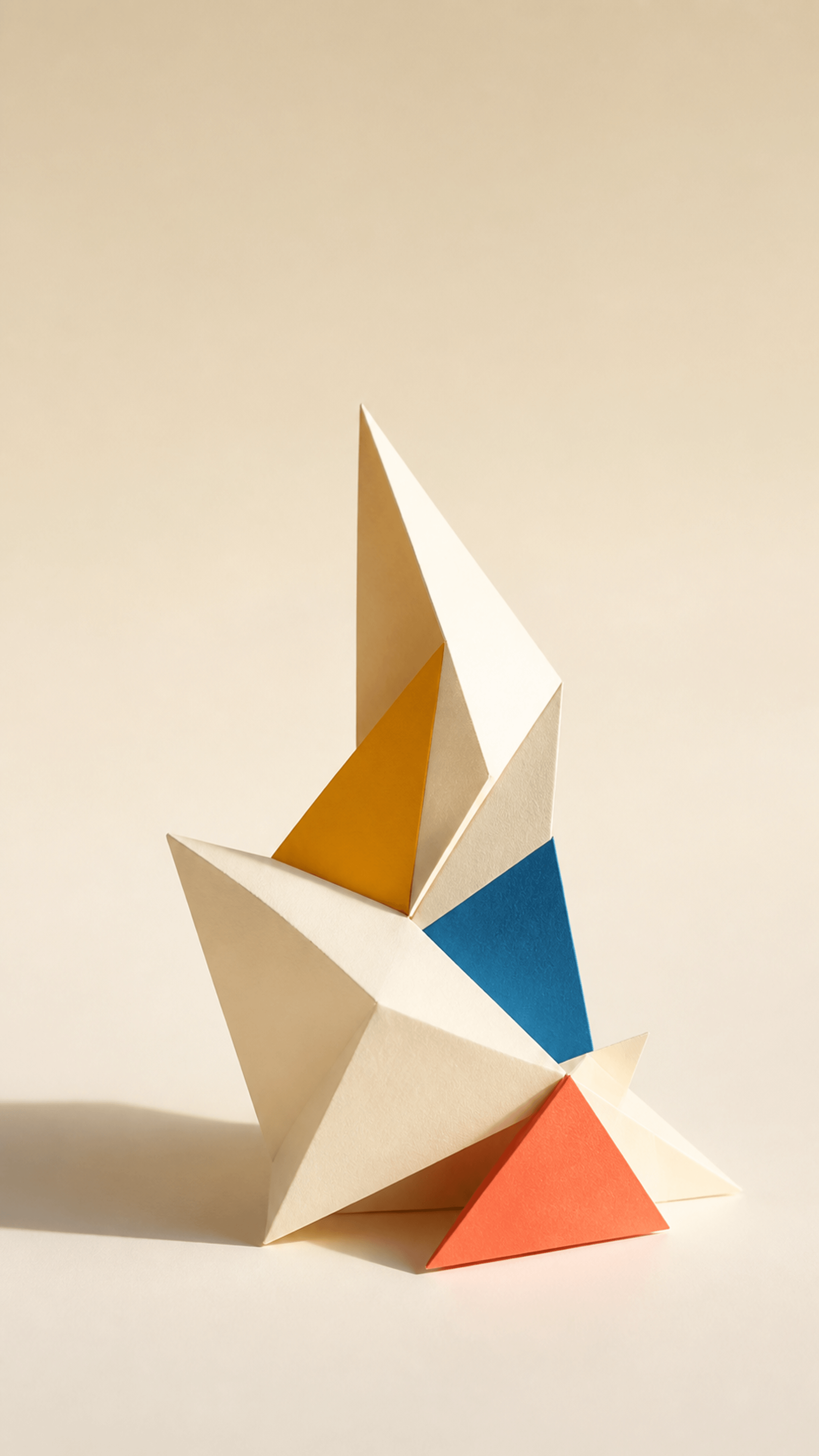 Sunlit Fold Study Abstract phone wallpaper