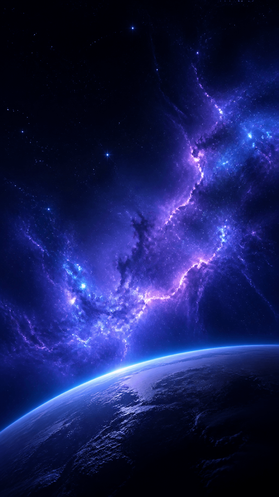 Violet Cosmos Abstract phone wallpaper